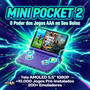 O Pocket Game 2™ – Console Gamer Portátil com +10.000 Jogos, Tela AMOLED 5.5” e Design Dobrável