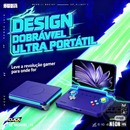 O Pocket Game 2™ – Console Gamer Portátil com +10.000 Jogos, Tela AMOLED 5.5” e Design Dobrável