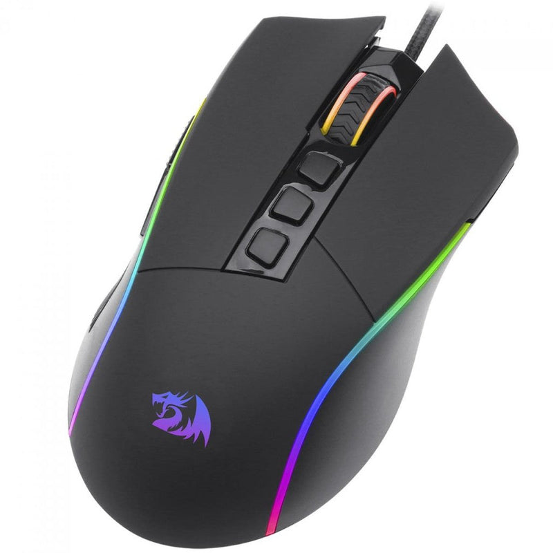 Mouse Gamer Redragon Plank RGB, 16000 DPI, 9 Botões Programáveis, Black, M812-RGB