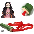 Kimono + Faixa Nezuko Manto Demon Slayer Jaleco Anime Kimetsu no Yaba Capa Geek Unissex quimono Rosa