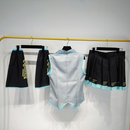 Miku Cosplay Hatsune Vestido De Fantasia Conjunto Completo De Halloween Adulto Feminino Para Mulheres