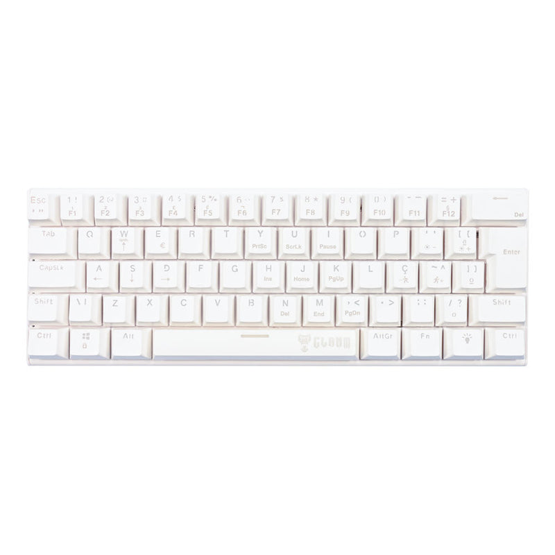 Teclado Mecânico CLAMN Night Walker CL-TK76 RGB  - Branco