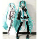 Hatsune Miku Cosplay Traje Para Mulheres Adulto Couro Pano Colete Camisa Saia Conjunto Vocaloid Anime Japonês Roupa De H